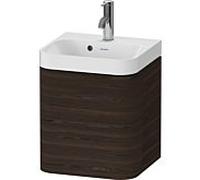 Duravit Happy D.2 Plus HP4344O69690000 40x36cm, porte 2000 , charnière à droite, avec trou pour robinetterie, noyer brossé