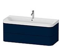 Duravit Happy D.2 Plus HP4349O98980000 117,5x49cm, 2 tiroirs, 1 trou pour robinetterie, finition satinée bleu nuit