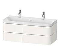 Duravit Vasque à poser Happy D.2 Plus HP4379O22220000 117,5x49 cm, 2 tiroirs, blanc brillant