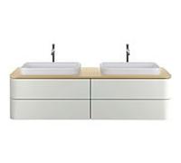 Duravit Happy D.2 Plus meuble-lavabo HP032HB7171 160x55cm, avec 2 découpes, chêne méditerranéen