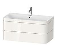 Duravit Happy D.2 Plus meuble-lavabo HP4638O2222 97,5 x 49 cm, trou pour robinet 2000 , blanc brillant, 2 tiroirs