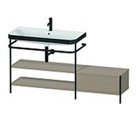 Duravit Happy D.2 Plus meuble-lavabo HP4753O7575 160 x 49 cm, trou pour robinetterie 2000 , lin, avec support en métal