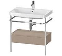Duravit Happy D.2 Plus meuble-lavabo HP4842O7575 77,5 x 49 cm, trou pour robinetterie 2000 , lin, avec support en métal