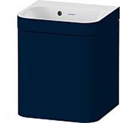 Duravit Happy D.2 Plus meuble sous-lavabo HP4633N98980000 40x36cm, porte 2000 , charnières à gauche, sans trou pour robinetterie, finition satinée bleu nuit