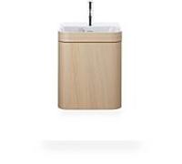 Duravit Happy D.2 Plus meuble sous-lavabo HP4633O71710000 40x36cm, porte 2000 , charnière à gauche, avec trou pour robinet, chêne méditerranéen