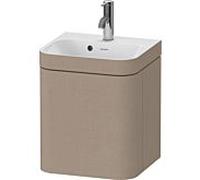 Duravit Happy D.2 Plus meuble sous-lavabo HP4633O75750000 40x36cm, 1 porte, charnière à gauche, avec trou pour robinet, lin