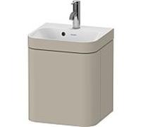 Duravit Happy D.2 Plus meuble sous-lavabo HP4634O60600000 40x36cm, porte 2000 , charnières à droite, avec trou pour robinetterie, finition satinée taupe