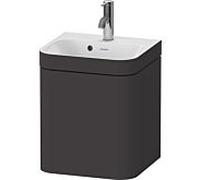Duravit Happy D.2 Plus meuble sous-lavabo HP4634O80800000 40x36cm, porte 2000 , charnière à droite, avec trou pour robinet, graphite super mat