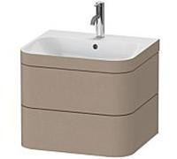 Duravit Happy D.2 Plus meuble sous-lavabo HP4635O7575 57,5 x 49 cm, trou pour robinetterie 2000 , lin, 2 tiroirs