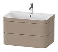 Duravit meuble sous-vasque HappyD.2 Plus HP4637O7575 77,5x49cm trou robinetterie 2000 lin 2 tiroirs