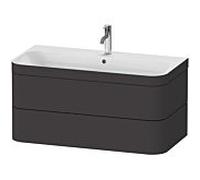 Meuble et lavabo Duravit Happy D.2 Plus 1 trou 975mm Graphite Mat
