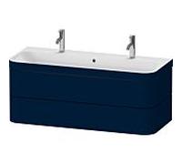 Duravit Happy D.2 Plus meuble-lavabo HP4640O98980000 117,5x49cm, avec trou pour robinetterie 2000 , 2 tiroirs, finition satinée bleu nuit