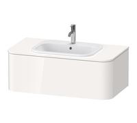Duravit Happy D.2 Plus Meuble sous-lavabo pour support mural, 1000x550 mm, 1 tiroir, pour vasque encastrée par le haut, HP495109292, Couleur: Gris pierre Vernis satiné mat Soie