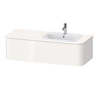 Duravit Happy D.2 Plus Meuble sous-lavabo pour support mural, 1300x550 mm, 1 tiroir, pour lavabo encastré Position droite, HP4952R6060, Couleur: Laque mate taupe soie