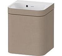 Duravit Happy D.2 Plus meuble-lavabo HP4633N75750000 40x36cm, porte 2000 , charnières à gauche, sans trou pour robinet, lin