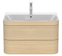 Duravit Happy D.2 Plus meuble sous-vasque HP4637O7171 77,5 x 49 cm, trou pour robinetterie 2000 , chêne méditerranéen, 2 tiroirs