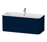 Duravit Happy D.2 Plus meuble sous-vasque HP4639O98980000 117,5x49cm, 2 tiroirs, trou pour robinetterie 2000 , finition satinée bleu nuit