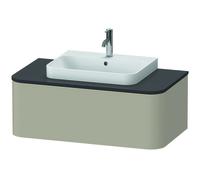 Duravit Happy D.2 Plus Meuble sous-vasque sur console suspendu, 1000x550 mm, 1 tiroir, pour vasques à poser, HP494106060, Couleur: Laque mate taupe soie