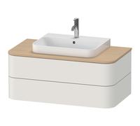 Duravit Happy D.2 HP497103939 40,8 x 100 x 55 cm, 2 tiroirs, pour Aufsatzbecken , Aufsatzbecken nordic blanc