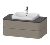 Duravit Happy D.2 HP497109292 40,8 x 100 x 55 cm, 2 tiroirs, pour Aufsatzbecken , Aufsatzbecken mat
