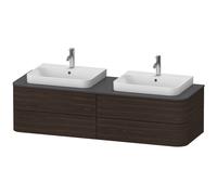 Duravit Meuble sous-vasque Happy D.2 match0 HP4964B6969 40,8x160x55 cm 4 tiroirs Noyer brossé