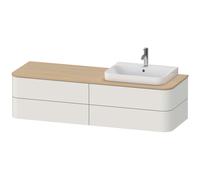 Duravit Happy D.2 HP4973R3939 40,8 x 160 x 55 cm, 4 tiroirs, pour Aufsatzbecken , droit, nordic blanc mat