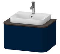 Duravit Happy D.2 Plus Meuble sous-vasque sur console suspendu, 650x480 mm, 1 tiroir, pour vasque à poser, HP494009898, Couleur: Laque mat soyeuse bleu nuit