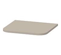 Duravit Happy D.2 Plus plaque de recouvrement HP030006060 40,3x36,4cm, pour armoires mi-hautes, taupe satiné