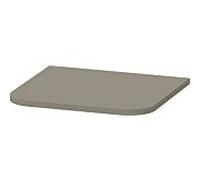 Duravit Happy D.2 Plus plaque de recouvrement HP030009292 40,3x36,4cm, pour armoires mi-hautes, finition satinée gris pierre