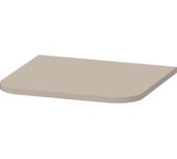 Duravit Happy D.2 Plus Plaques de recouvrement pour armoires mi-hautes, 403x364mm, HP030006060, Couleur: Laque mate taupe soie