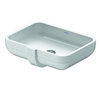 DURAVIT Happy D.2 - Lavabo à encastrer par le dessous 480x345mm sans trous de robinetterie avec trop-plein blanc sans WonderGliss