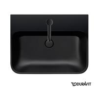 Duravit Lavabo à poser Happy D.2 Plus 236060 60x46 cm 1 trou trop-plein Anthracite mat WonderGliss
