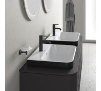 Duravit Lavabo Happy D.2 60 x 46 cm au sol, 2000 trou, avec trop-plein, blanc/anthracite mat