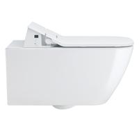 Duravit Happy D.2 WC suspendu Duravit Rimless pour SensoWashÂ®, 2550592000, Couleur: Blanc avec HygieneGlaze