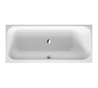 Duravit HappyD 2 Baignoire à encastrer 170x70x46cm acrylique rectangulaire dossier droite sans pieds blanc 700311000000000