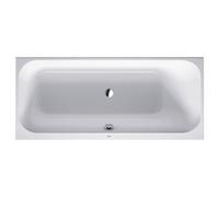 Duravit HappyD 2 baignoire encastrable synthétique acrylique rectangulaire avec soutien dorsal à droite 170x75x46cm sans pieds blanc 700313000000000