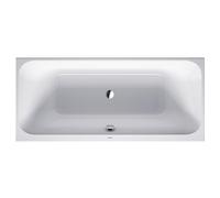 Duravit HappyD 2 baignoire encastrée en matière synthétique acrylique rectangulaire avec 2 appuis-tête 180x80x46cm blanc 700314000000000