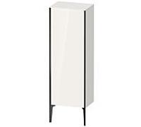 Duravit haut moyen XViu XV1326LB285 50x36x133cm, noir mat, porte à gauche, blanc brillant