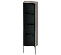 Duravit XViu XV1365 Armoire mi-haute avec porte vitrée verticale, articulée à gauche, 400x240 mm, hauteur 1330 mm, XV1365LB143, Couleur: champagne mat/basalte mat