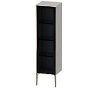 XViu Duravit 40x36x133cm de XV1367LB107 haute armoire, porte en verre, champagne mat, porte à gauche, gris béton mat