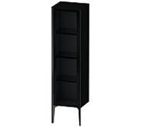 Duravit XViu XV1367 Armoire mi-haute avec porte vitrée, verticale, articulée à droite, 400x360 mm, hauteur 1330 mm, XV1367RB240, Couleur: noir mat / noir brillant