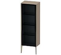 Duravit haut moyen XViu XV1368RB175 50x36x133cm, porte vitrée, champagne mat, porte à droite, lin