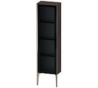 Duravit XViu XV1365 Armoire mi-haute avec porte vitrÃ©e verticale, articulÃ©e Ã gauche, 400x240 mm, hauteur 1330 mm, Couleur (avant/corps): champagner mat/eiche dark geb. - XV1365LB172
