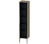Duravit haut XViu XV1375RB135 40x36x177cm, porte vitrée, champagne mat, porte à droite, chêne terra