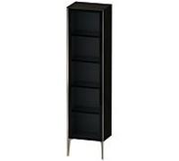 Duravit haut XViu XV1376RB116 50x36x177cm, porte vitrée, champagne mat, porte à droite, chêne noir