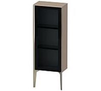 Duravit hauteur XViu XV1360LB175 40x24x89cm, porte vitrée, champagne mat, porte à gauche, lin