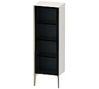 Duravit XViu XV1368 Armoire mi-haute avec porte vitrée verticale, pivotante à gauche, 500x360 mm, hauteur 1330 mm, XV1368LB185, Couleur: champagne mat/blanc hgl.