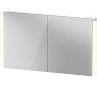 Duravit Ketho.2 armoire de toilette, version Better, éclairage LED, 2 portes, 1200x700x157mm, prise J, K27138000002010, Exécution: avec éclairage du lavabo