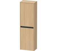 Duravit Ketho.2 Armoire mi-haute 40x24x132cm 2 portes à droite Panneau de particules Chêne naturel Mat k21319r30300000