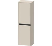 Duravit ketho.2 armoire mi-hauteur 40x24x132cm 2 portes droites en aggloméré taupe mat k21319r83830000